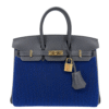 Hermès Birkin 25 Bleu Saphir Tuffetage & Caban Swift Leather