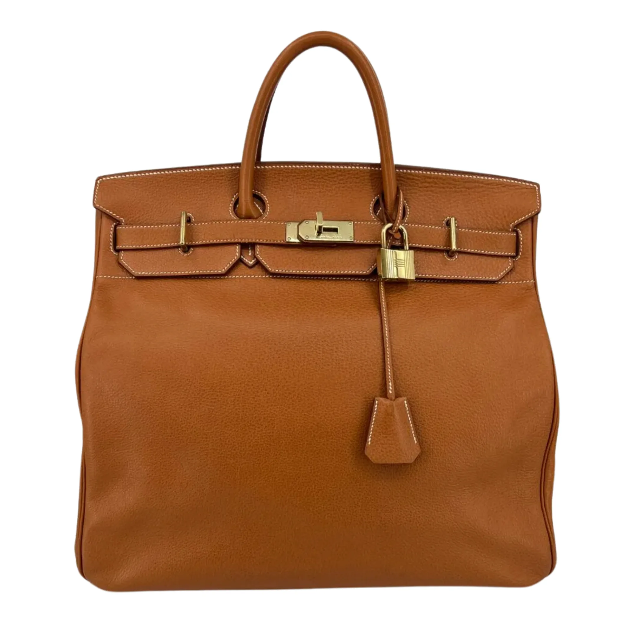 Hermès HAC 45 Natural Ardennes Leather.