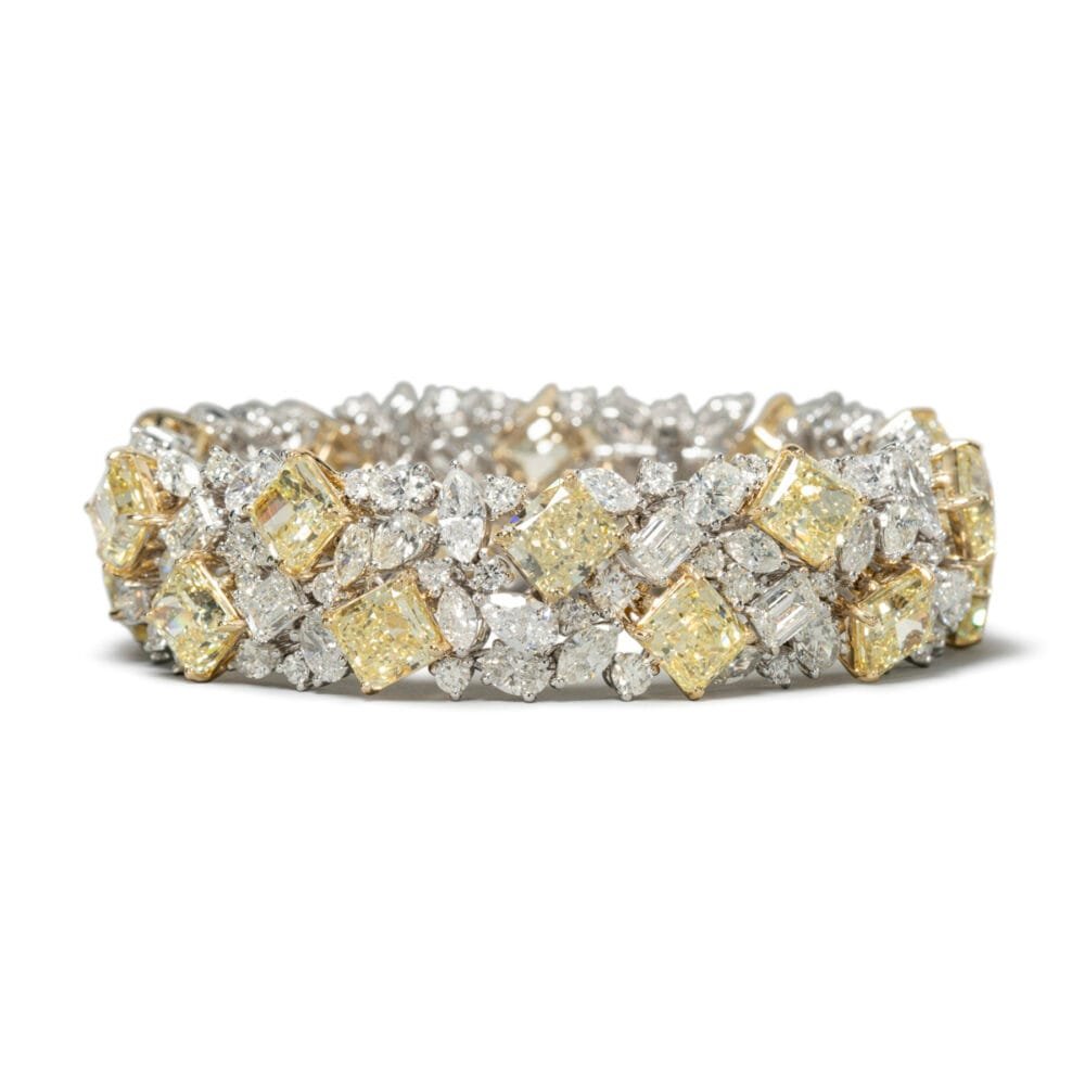 Salavetti Bionda 18K Yellow & White Gold Diamond Bracelet