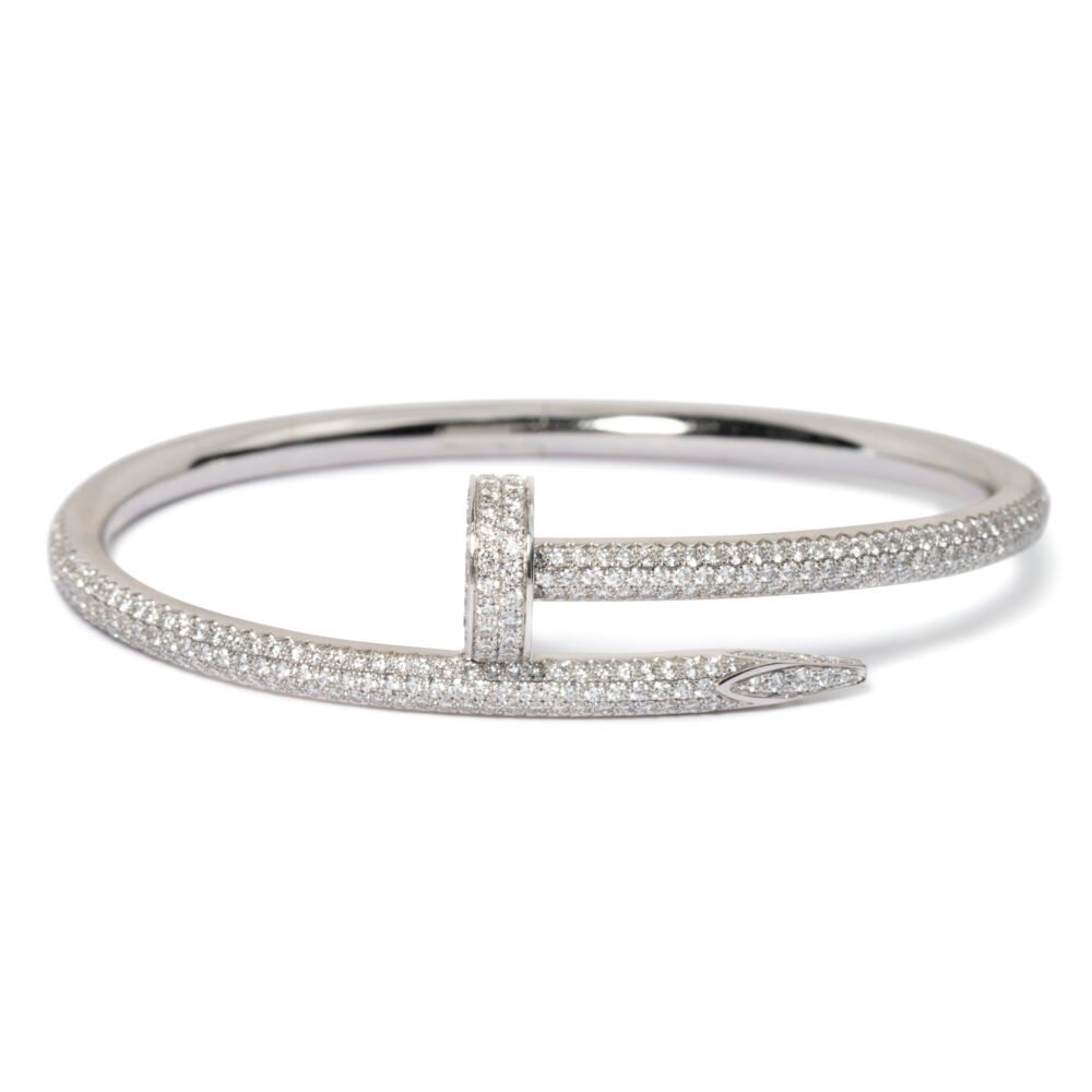 Cartier 18K White Gold Diamond Bracelet