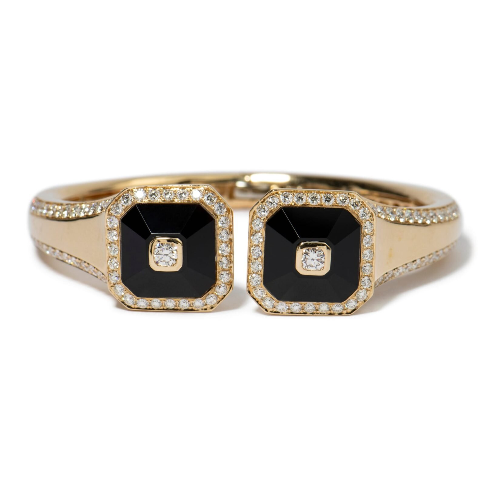 Maria Canale 18K Yellow Gold Onyx & Diamond Bracelet