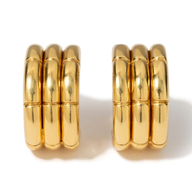 Bulgari 18K Yellow Gold Earrings