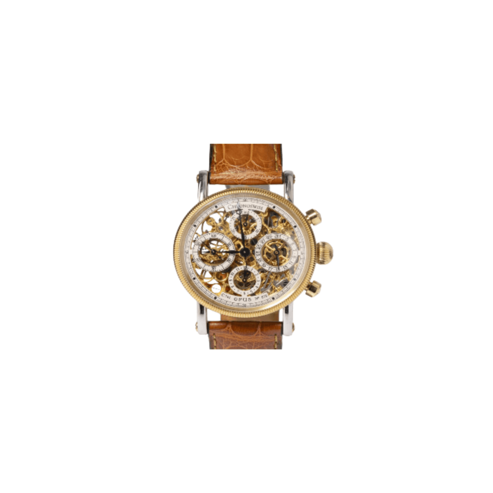 Chronoswiss 18K Yellow Gold & Steel Automatic Movement Watch