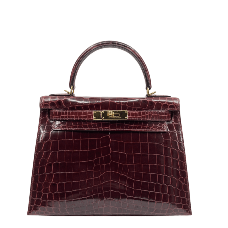 Hermès Kelly 28 Bordeaux Niloticus photo.