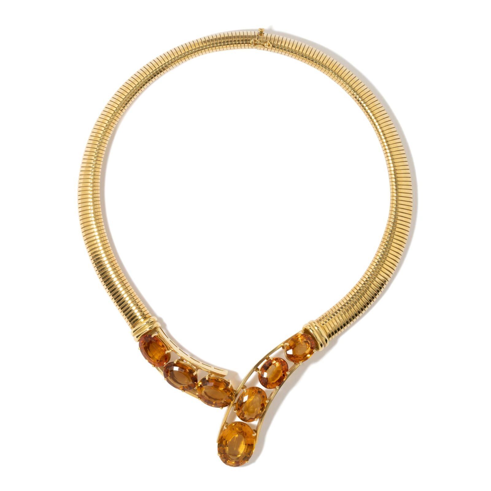 18K Yellow Gold Citrine Necklace
