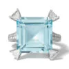 Salavetti Mare 18K White Gold Aquamarine & Diamond Ring