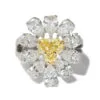 Marina B Platinum & 18K Yellow Gold Diamond Ring