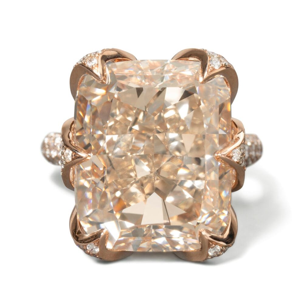 18K Rose Gold Diamond Ring