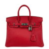 Hermès Birkin 25 Rouge Casaque Togo Palladium Hardware