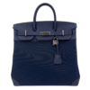 HAC 40 Bleu de Malte Togo Leather and Bleu Nuit Toile Militaire Canvas Palladium Hardware