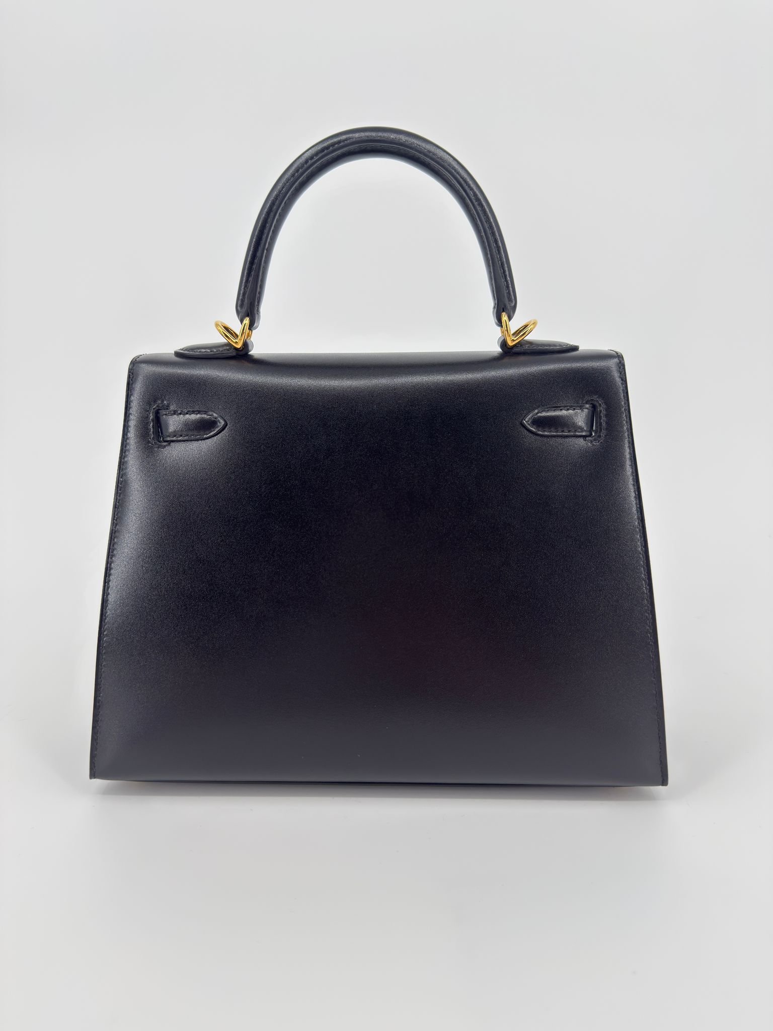 Hermès Kelly 25 Sellier Noir Box Leather Gold Hardware - Image 3
